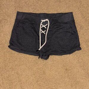 Southern Spirit Athletic Grey Lace Up Sweat Shorts, Size XLarge
